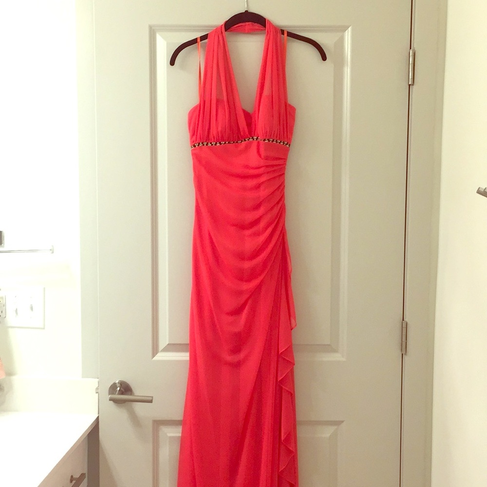 Pink Floor-Length Dress